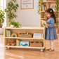 Mobile 24" H 2-Shelf Classroom Storage Unit