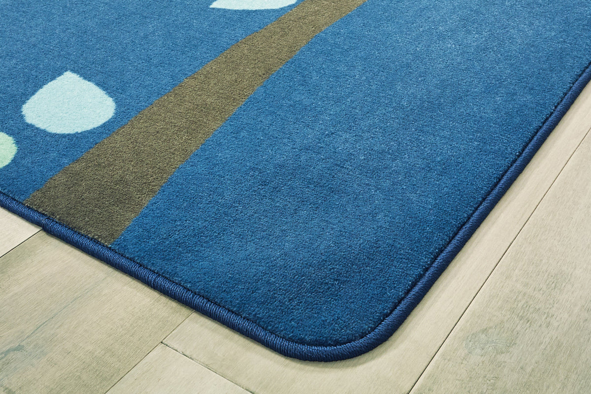 Branching Out Blue Classroom Rug, view 2