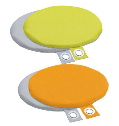 Lollipop Reversible Seat Cushions, Set of 4 by HABA Pro