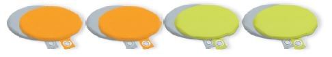 Lollipop Reversible Seat Cushions, Set of 4 by HABA Pro