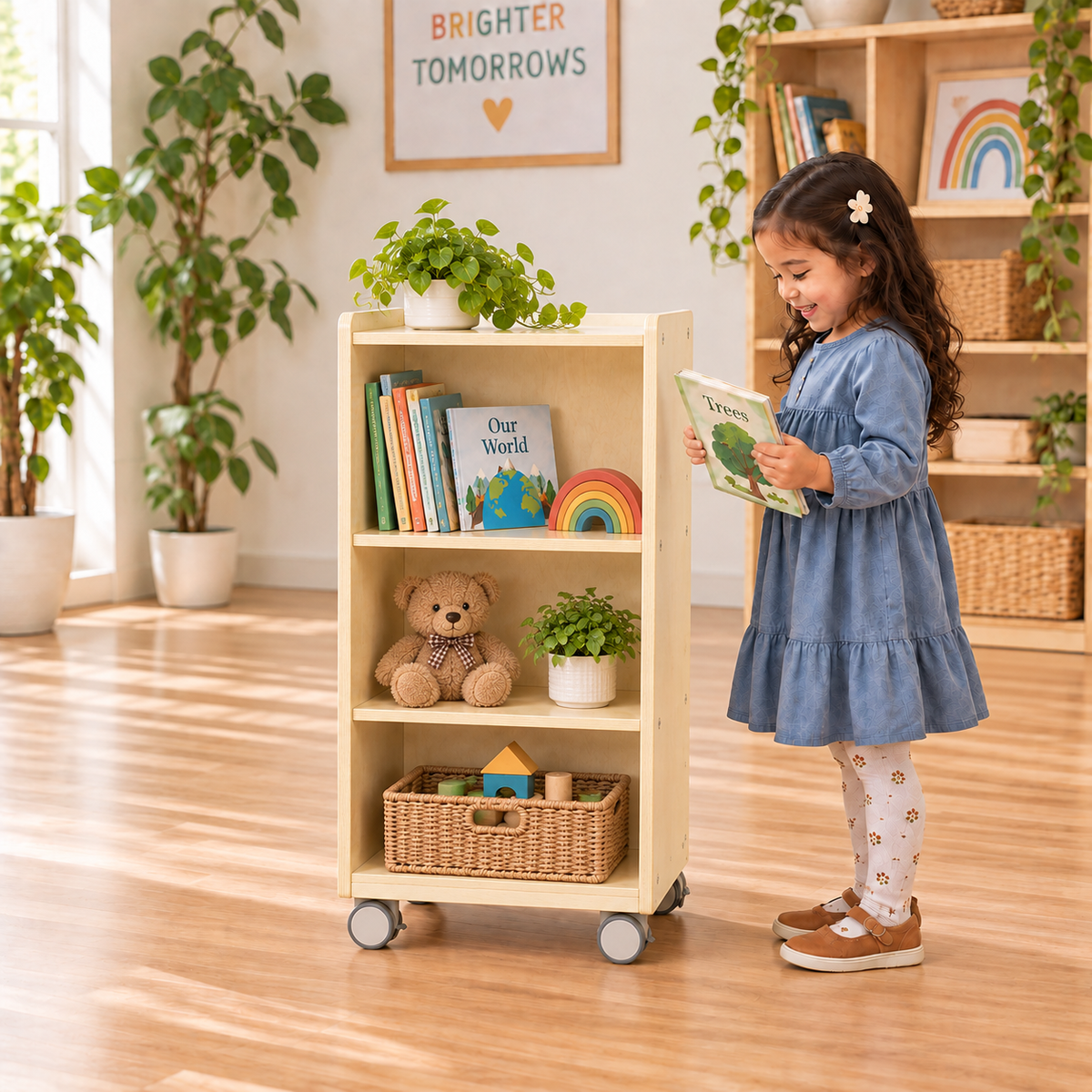 36" H 3-Shelf Classroom Storage Unit
