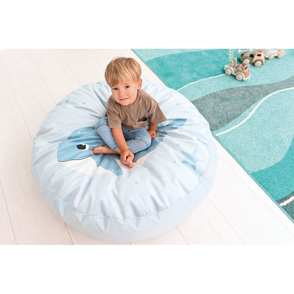 Sea Print Oversized Floor Cushion by Moje Bambino