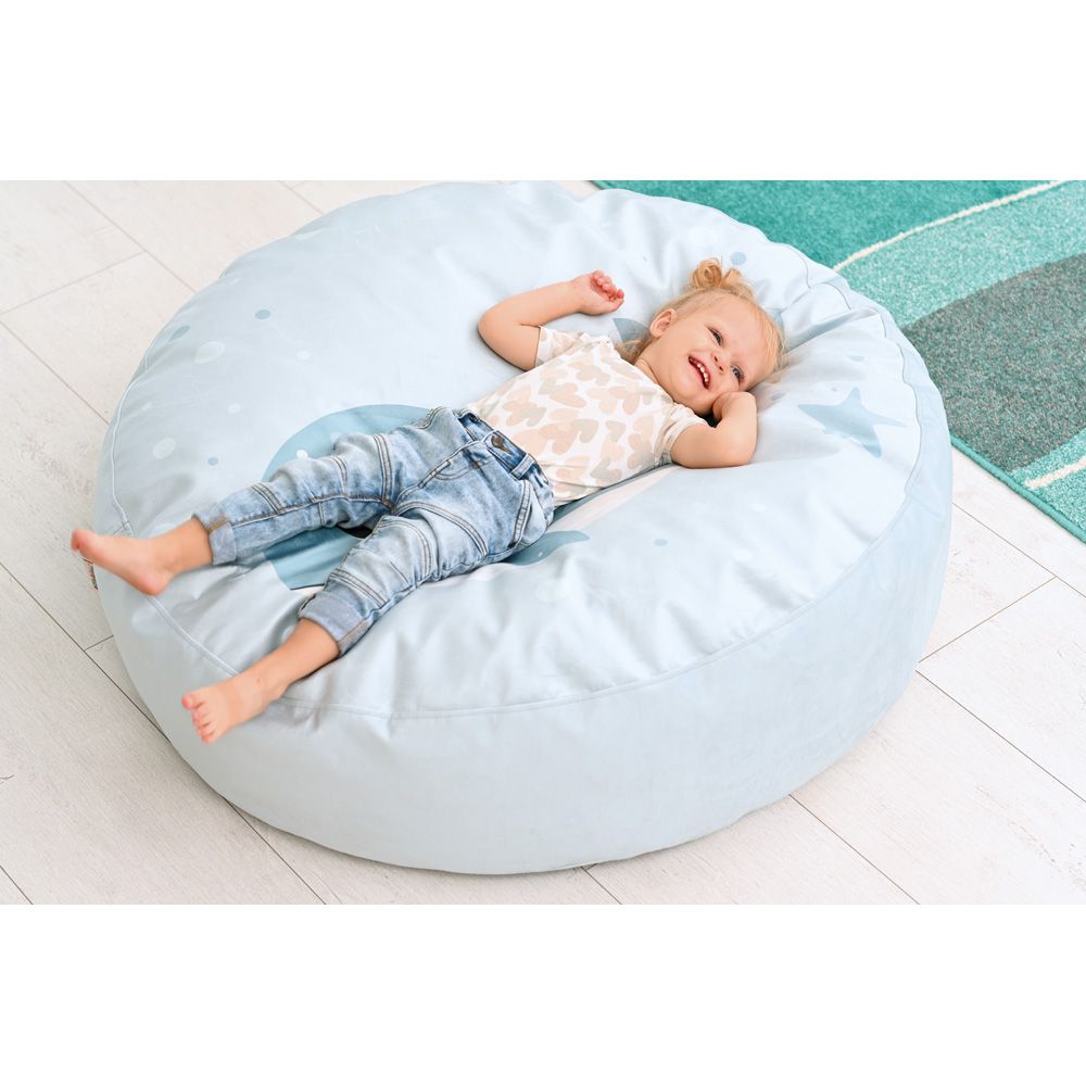 Sea Print Oversized Floor Cushion by Moje Bambino