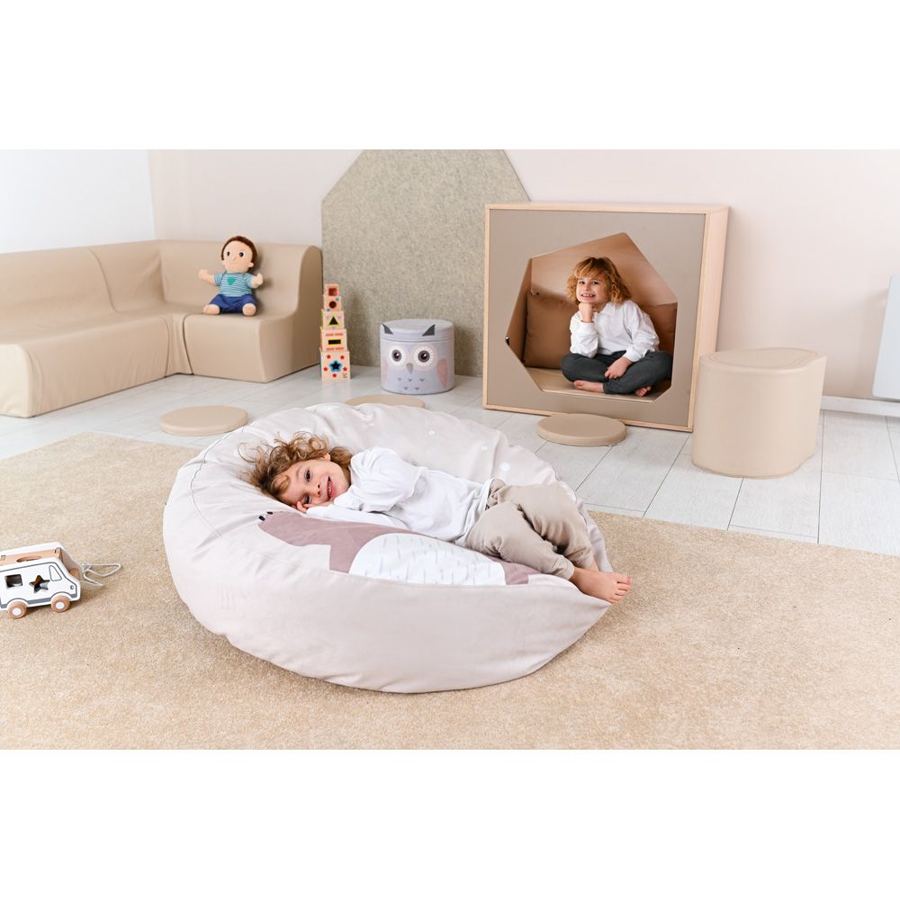 Mountain Print Oversized Floor Cushion by Moje Bambino
