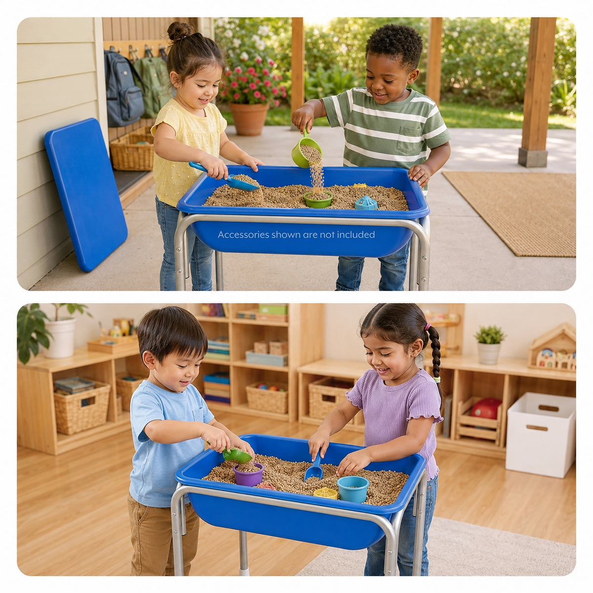 Small Sensory Table and Lid Set with 20 lb Sand Fill, view 9