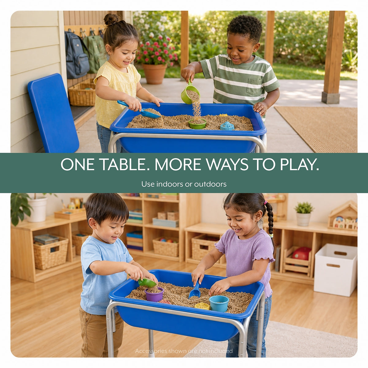Small Sensory Table and Lid Set with 20 lb Sand Fill, view 8