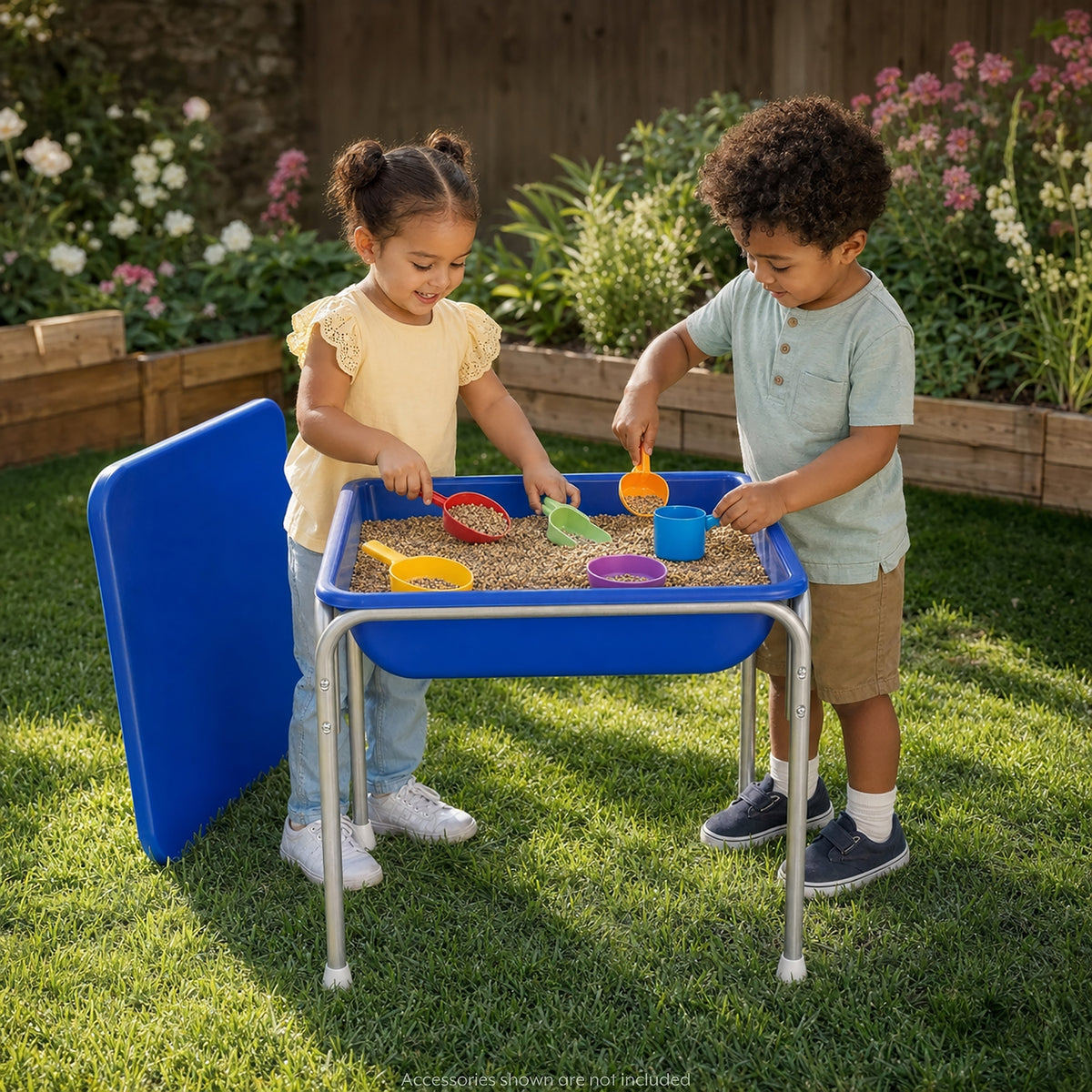 Small Sensory Table and Lid Set with 20 lb Sand Fill, view 7