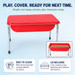 Medium Mobile Sensory Table, Lid and 30 lb Sand Fill, view 2