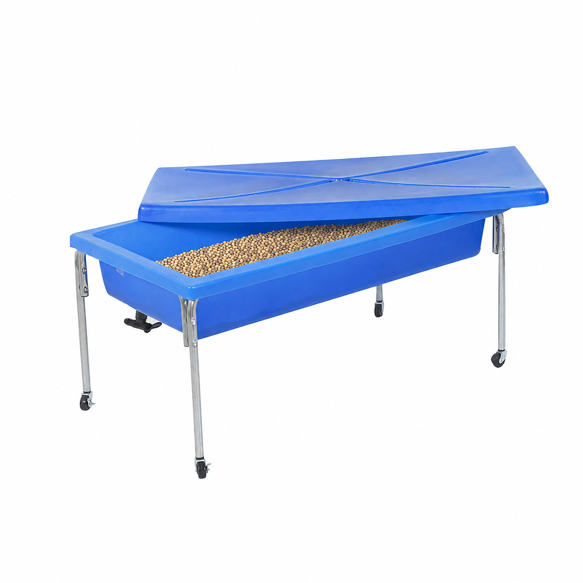Large Mobile Sensory Table, Lid and 40 lb Sand Fill