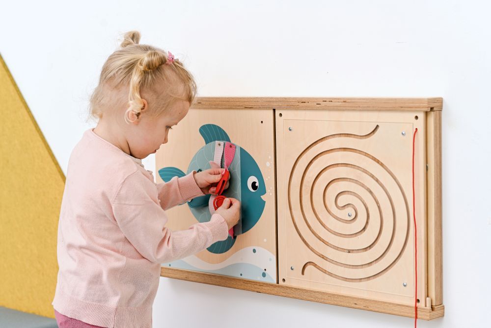 Fine Motor Skills Sensory Wall Panel by Moje Bambino