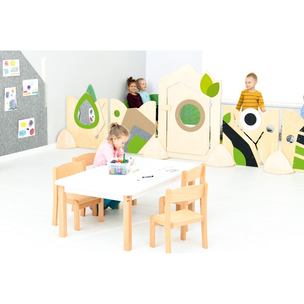Stackable Beech Wood Classroom Chair by Moje Bambino