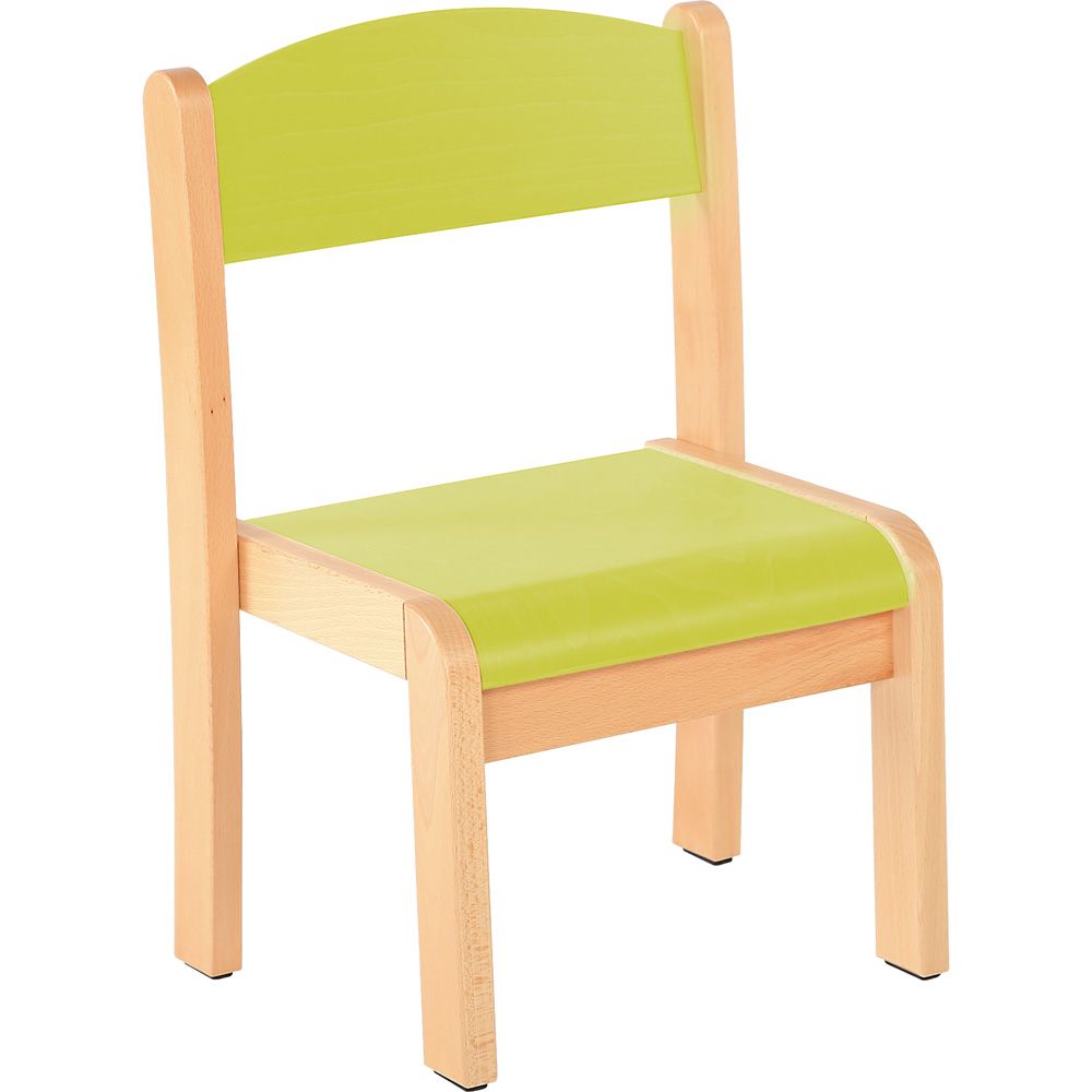 Stackable Beech Classroom Chair, Pastel Colors by Moje Bambino