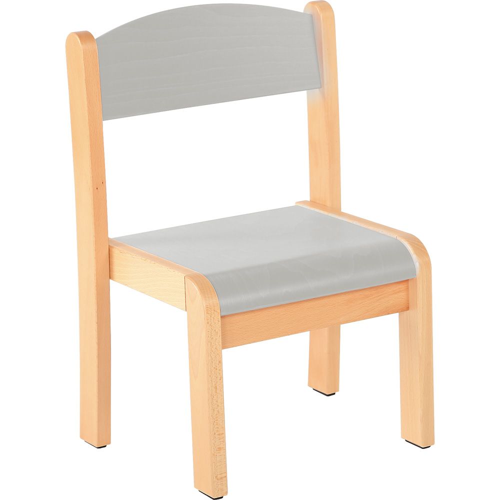 Stackable Beech Classroom Chair, Pastel Colors by Moje Bambino