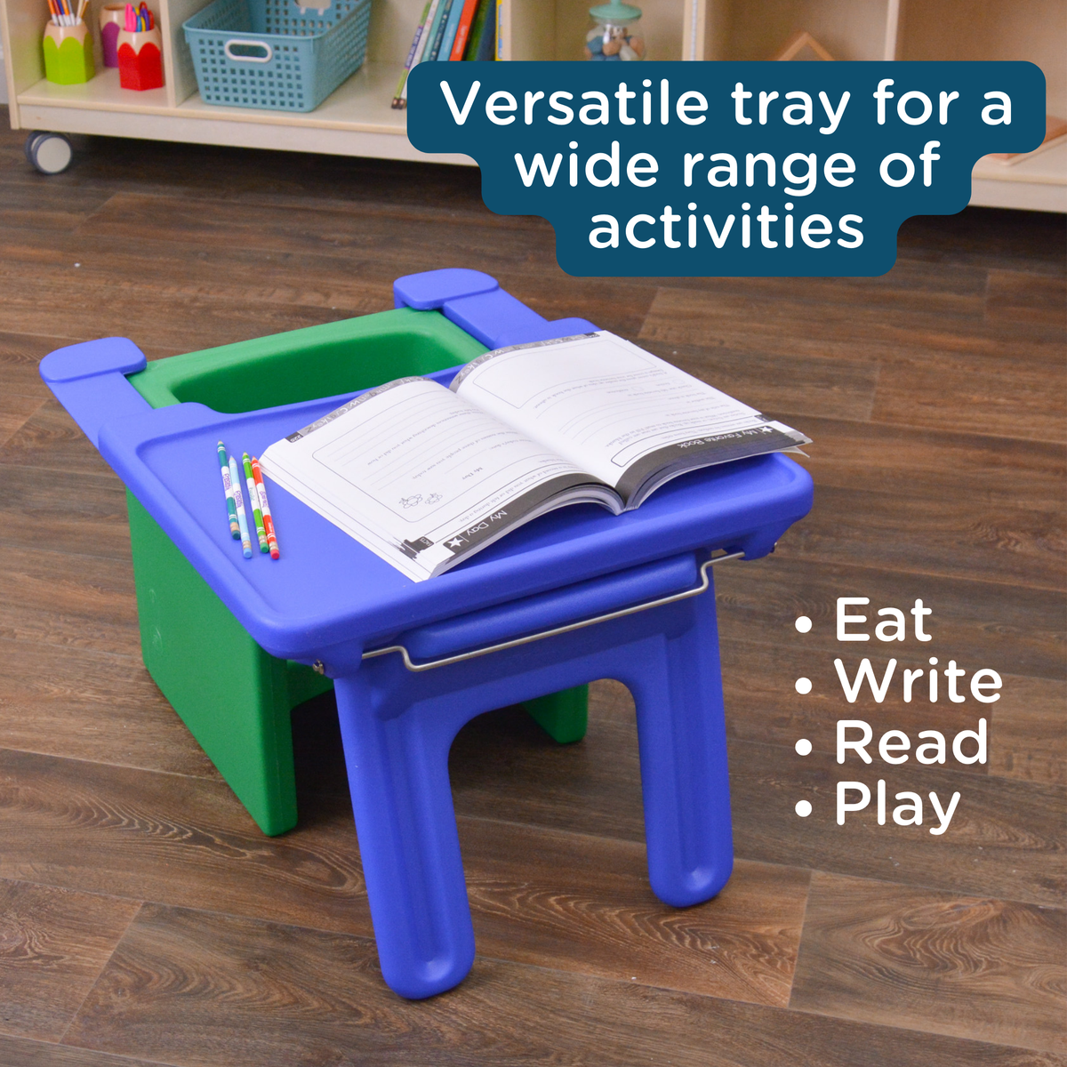 Fold-Flat Desk Tray for Cube Chair, view 3
