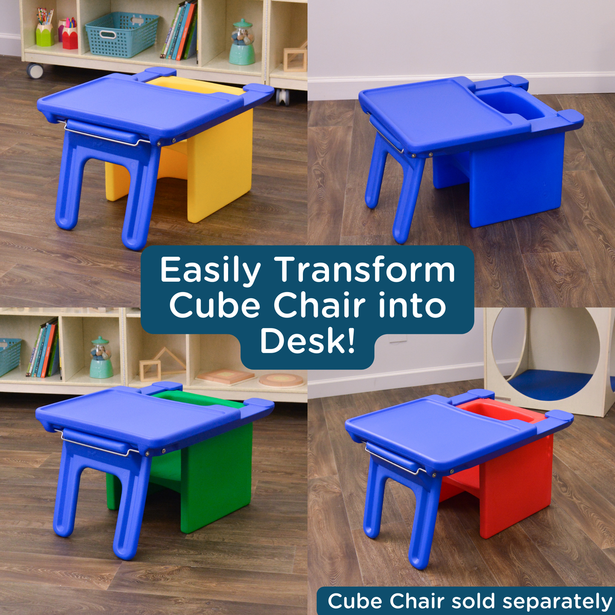 Fold-Flat Desk Tray for Cube Chair, view 5