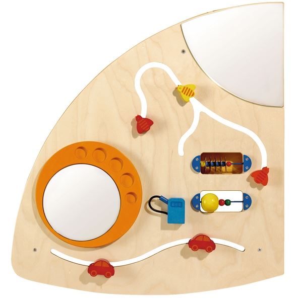 Left Quarter-Circle Sensory Learning Wall Panel by HABA Pro