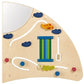 Right Quarter-Circle Sensory Learning Wall Panel by HABA Pro