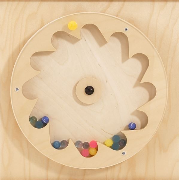 Gear Wheel and Bouncing Balls Wall Panel by HABA Pro