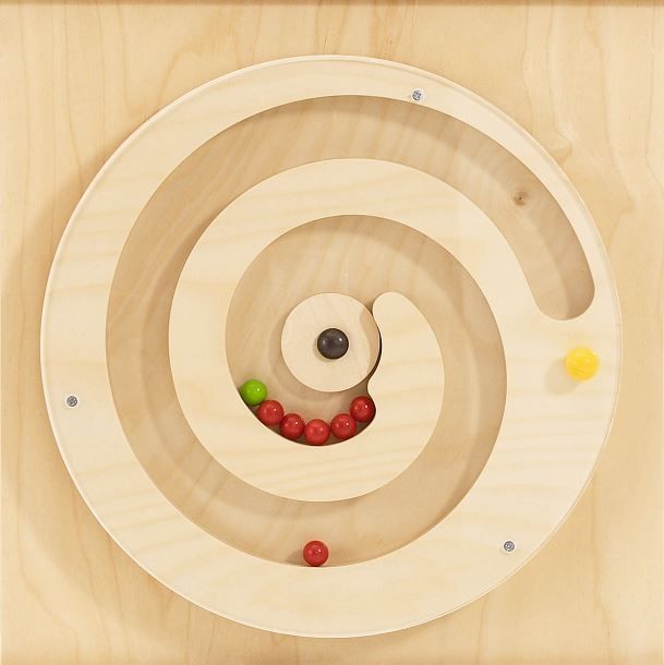 Turning Spiral with Balls Sensory Wall Panel by HABA Pro