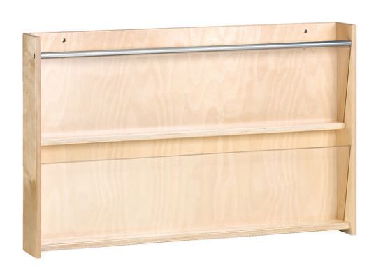 Wall-Mounted Book Browser, 2 Compartments by HABA Pro