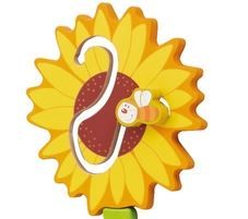 Sunflower with Sliding Bee Wall Decor by HABA Pro