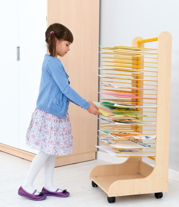 Mobile Art Drying Rack by Moje Bambino