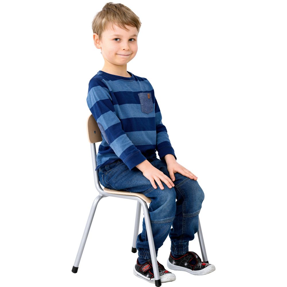 Stackable Metal Frame Classroom Chair by Moje Bambino