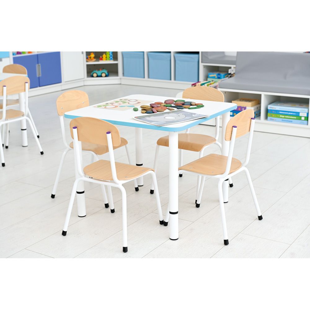 Stackable Metal Frame Classroom Chair by Moje Bambino