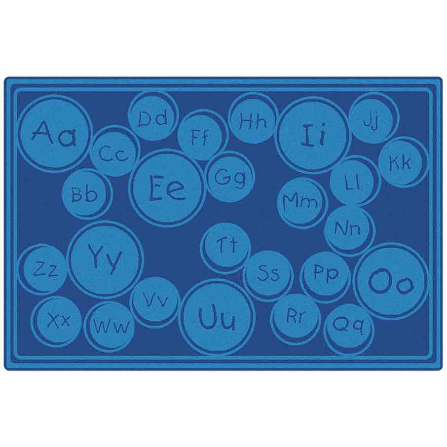 Alphabet Bubbles Seating Classroom Rug