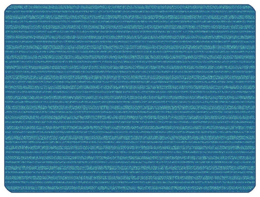 KIDSoft Subtle Stripes Brown and Tan Classroom Rug
