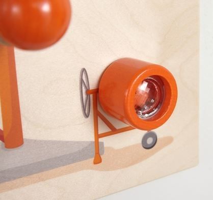 Construction Crane Sensory Wall Panel by HABA Pro