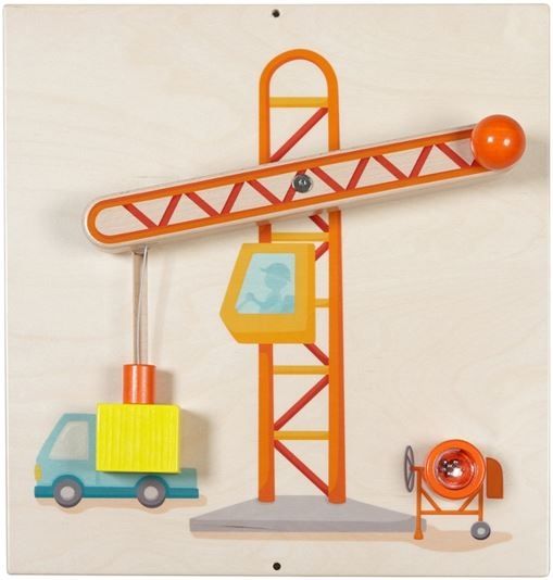 Construction Crane Sensory Wall Panel by HABA Pro