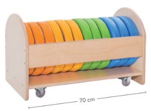 Story Time Floor Cushions with Rolling Cart (12) by HABA Pro