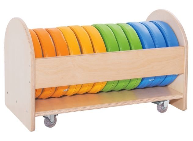 Story Time Floor Cushions with Rolling Cart (12) by HABA Pro