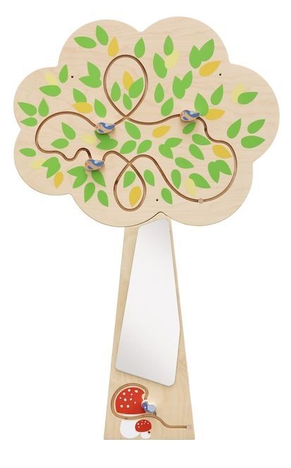 Tree Mirror Wall Decor with Sliding Birds by HABA Pro