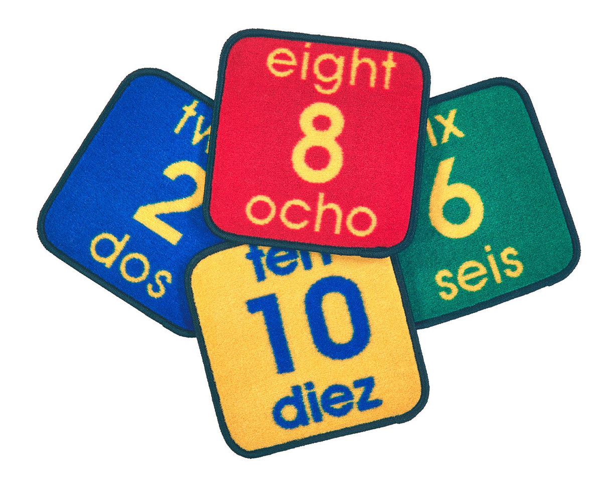 Bilingual Number Seating Squares, view 2