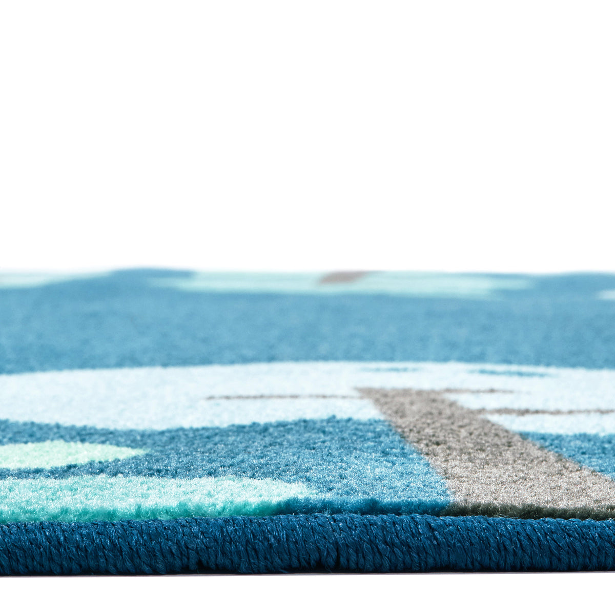 KIDSoft Tranquil Trees Blue Classroom Rug, view 3