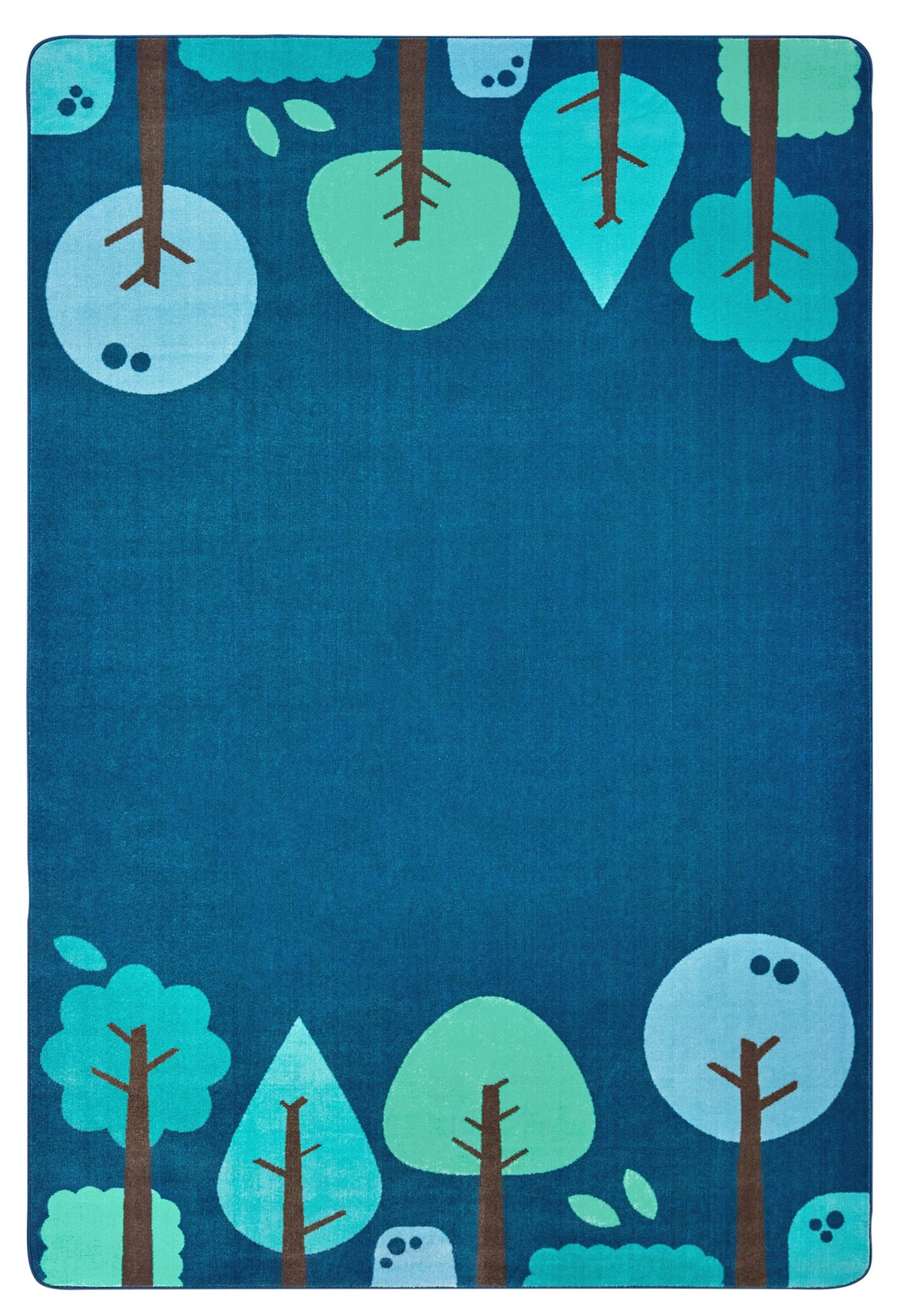 KIDSoft Tranquil Trees Blue Classroom Rug, view 4