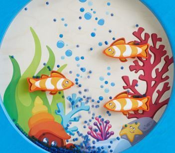 Ocean Bubbles Sensory Wall Activity Panel by HABA Pro