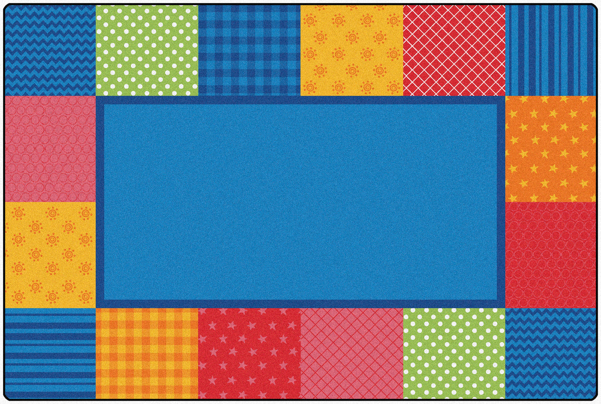 Pattern Blocks Primary Classroom Rug, view 2