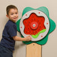 Green Plinko Flower Wall Activity by Playscapes