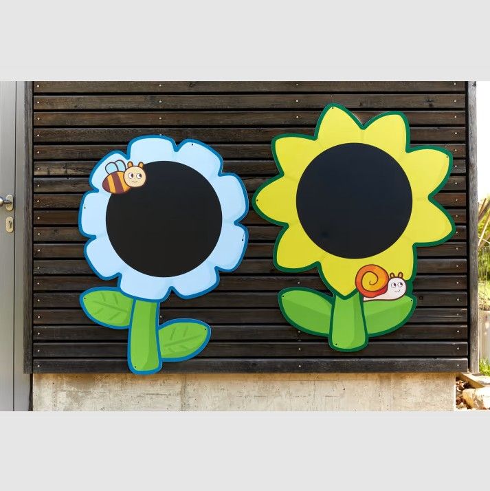 Flower Chalkboard Set (3), Indoor/Outdoor by HABA Pro