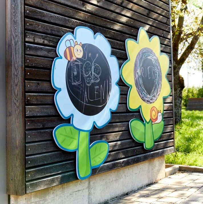 Flower Chalkboard Set (3), Indoor/Outdoor by HABA Pro