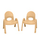 Value Stack Stackable Classroom Chair – Natural Tan / 7" / Set of 2
