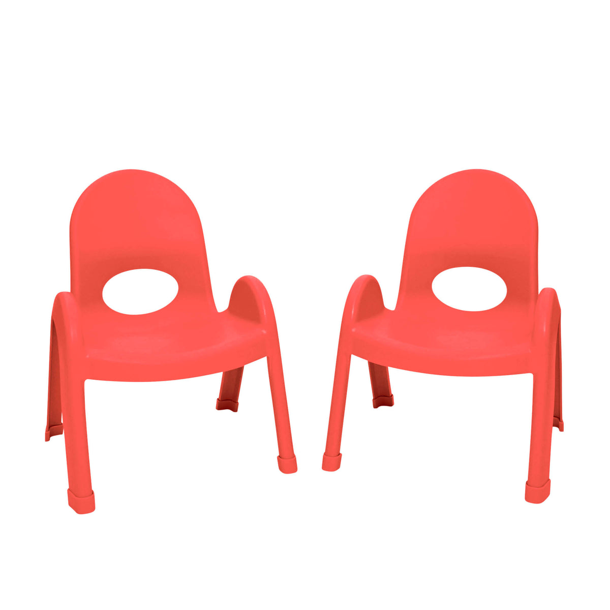 Value Stack Stackable Classroom Chair – Candy Apple Red / 7" / Set of 2