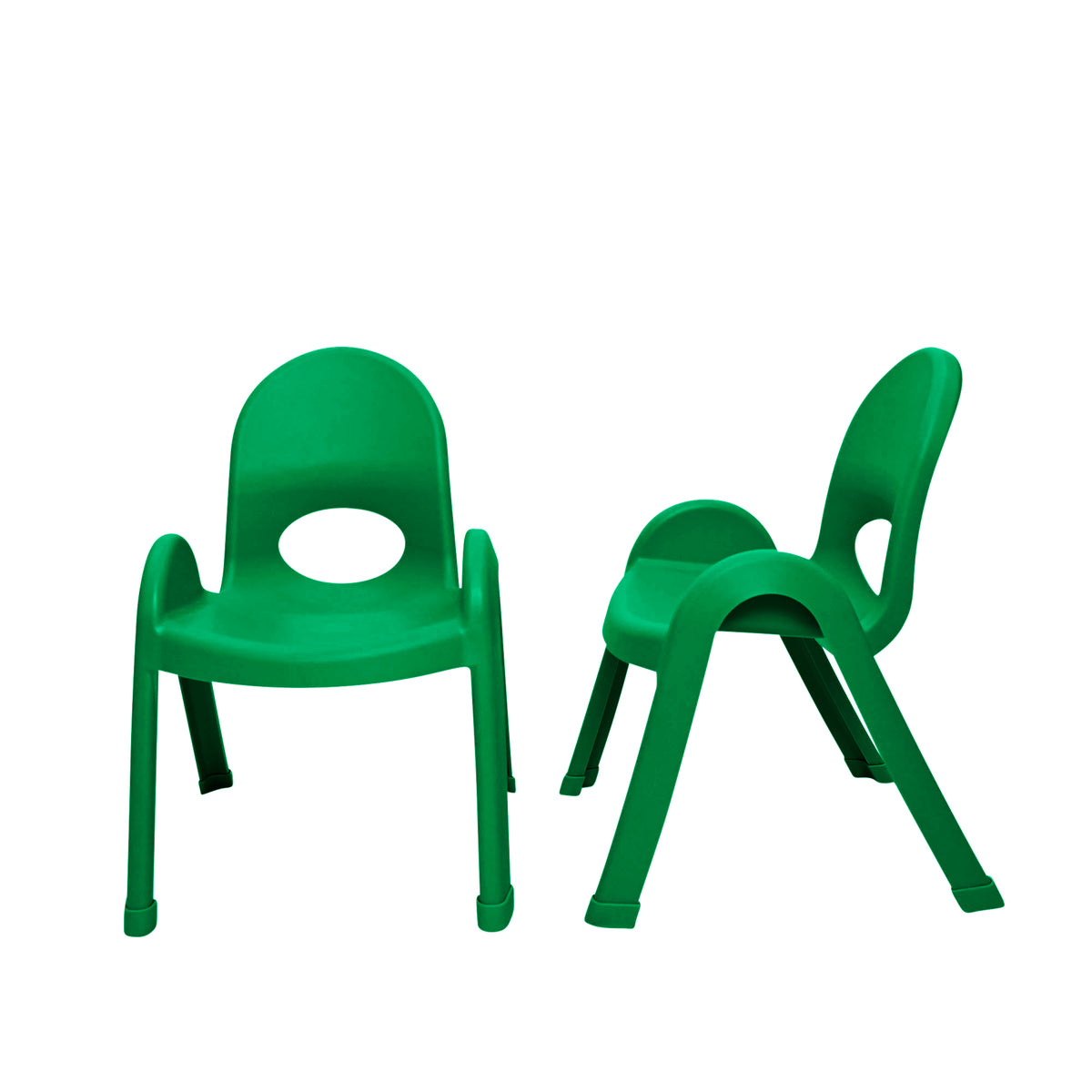 Value Stack Stackable Classroom Chair – Shamrock Green / 9" / Set of 4