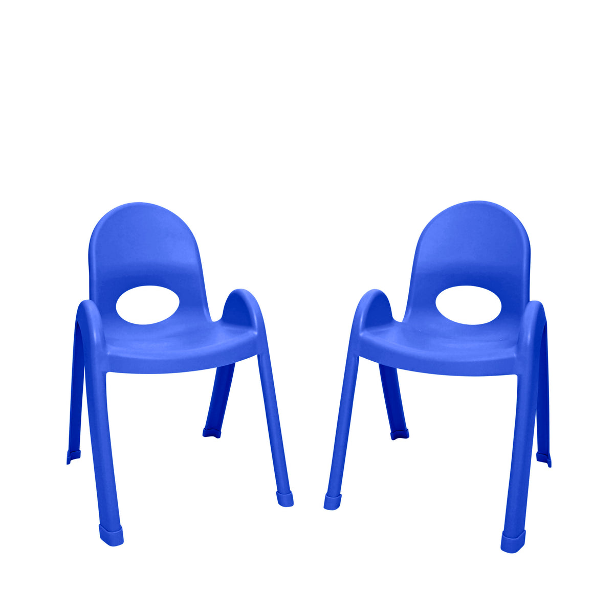 Stackable Classroom Chair, Royal Blue / 13" / Set of 2