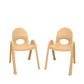 Stackable Classroom Chair, Natural Tan / 13" / Set of 2