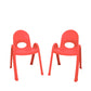 Stackable Classroom Chair, Candy Apple Red / 13" / Set of 2