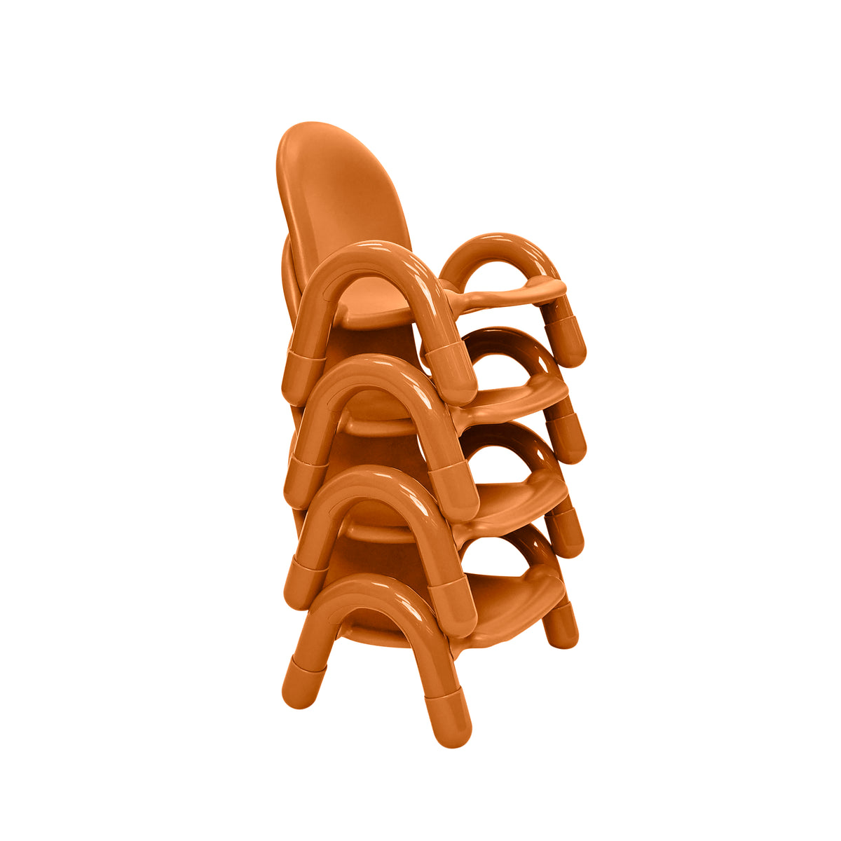 Stackable Preschool Chair, Natural Wood / 5" / Set of 4